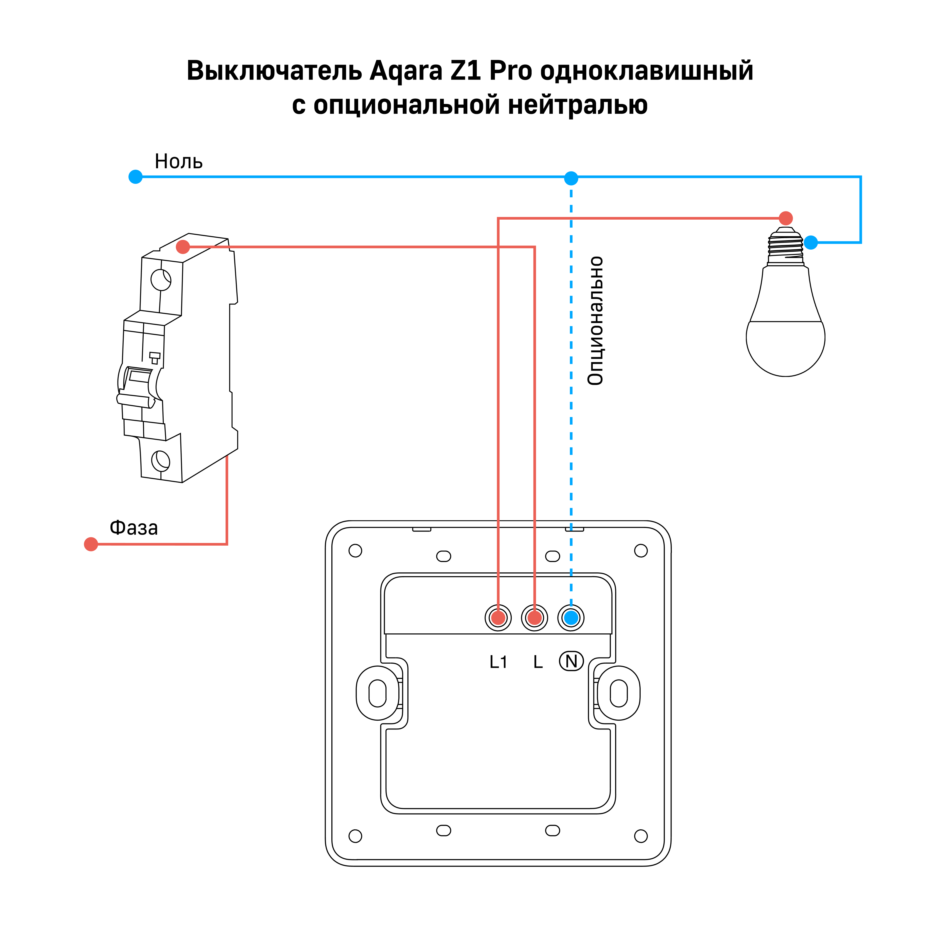 Умный настенный выключатель Aqara Z1 Pro